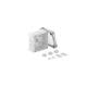 OBO Bettermann 2005050 X01 LGR-TR Kabelabzweigkasten mit transparentem Deckel 95x95x60 PC grau/transparent 