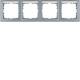 Berker 10249959 RA 4-F QUER M BSF S.1 ALU LACK