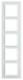 Berker 10156909 Glasrahmen 5fach B.7 polarweiß