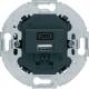 Berker 260415 USB A+C Lade-Standard, 2fach, 3,0 A, rund, antik