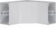Hager FB8013047035 Inneneck Grundprofil aus PVC zu FB 80x130 mm lichtgrau