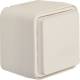 Hager WNC140B socket outlet SCHUKO AP with hinged cover W.1 IP55 polar white