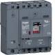 Hager HMS081DC Power switch h3+ P160 TM ADJ 4P4D N0-100% 80A 50kA CTC