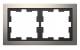 Merten MEG4020-6550 D-Life metal frame 2-fold nickel metallic