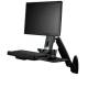 Startech.com WALLSTS1 Wandmontage Sitz-/Steh-Workstation - 1 Monitor bis zu 60,96 cm (61 cm ( 24 Zoll )) - VESA - höhenverstellbar, ergonomisch