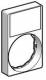 Schneider Electric ZBY6H102 Schneider sign holder 30x50mm prest. with blank sign 18x27mm white/yellow D22