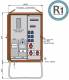 Walther-Werke WAV0131BR1 Walther connection distributor 44kVA meter plate NH outlet RCD type B 3