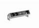 Bachmann Desk2 power strip, 2xsockets (CEE7), 1xUSB double charger, 1xABD, with supply cable 0.2m GST18, painted stainless steel