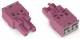 WAGO 770-282/080-000 socket without strain relief housing, 2-pin, pink