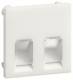 Hager GZDM29016 central plate 2-way for GMDM..2 cover 55 traffic white