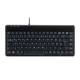 Perixx PERIBOARD-409 P, DE, Mini PS/2-Tastatur, schwarz