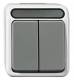 Merten MEG3115-8029 series switch, light gray 1-pole AQUASTAR