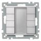 Merten 627860 button 4 times 6278-60 SYSTEM M alu