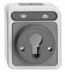 Merten MEG3717-8029 roller shutter-button locking, switch light gray AQUASTAR