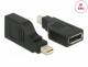 DELOCK Displayport Adapter mini DP -> DP Male/Female 4K 90° sw
