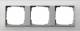 Gira 021350 0213 50 Cover opaque white, 3-way event for aluminum inserts