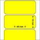 OEM-Factory Labels - Transfer 40x10mm, OJ & ouml; SBAR, K40, YELLOW