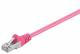 Goobay 93411 CAT 5e patch cable, SF/UTP, magenta - CCA copper mixture