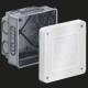 Kaiser 1094-22 mounting enclosure 87x87x75 mm with mineral fiber plate