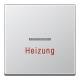Jung A590HAL Rocker for heating emergency switch, A 590 H AL, aluminum