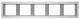 Berker 13937003 K.5 aluminum frame ,
