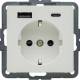 Berker 48146089 Steckdose SCHUKO/USB AC 20W PD Qx pw samt