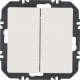 Berker 24126189 Wandsendermodul Enocean mit Wippe 2fach Q.x polarweiß samt