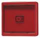 Jung 661WGLR Abdeckung mit Glasscheibe rote Wippe WG600