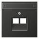 Jung AL2969-2NAUAAN Anthracite cover AL 2969-2 NAUAAN for UAE outlet boxes