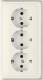Jung CD523 Kabel-Kanal-Steckdose 3fach 16A weiß