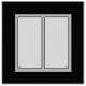 Issendorff 30194 LCN GT2B Glas-Tastenfeld schwarz mit 2 Tasten 2/10LEDs 
