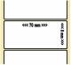 OEM-Factory Etiketten - Transfer 70 x 8mm, permanent, K40
