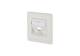 Metz Connect 1309141002-E module UP 1 port unpopulated pure white connection outlet
