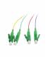Fiber optic pigtail LC(APC) 9/125u, 1.5mtr. OS2, 4-Pack, colored, G657.A2, Synergy 21,