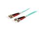 Equip Patchkabel ST->ST 5.00m Multimode Duplex OM3 türkis Polybeutel