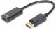 DIGITUS DisplayPort adapter cable type A male/female, 0.15m