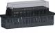 Hager GKEV02029011 Steckdose 45x45 Hutschienengehäuse 2TE leer grau/schwarz