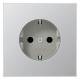 Jung AL1520N SCHUKO socket without claw LS aluminum