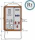 Walther-Werke WAV0100BR1 Walther connection cabinet 24kVA meter plate RCD type B 5 LS 3 CEE outlet