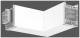 RZB 982773.002.7 Formverbinder L 185 B 204 H 76 Sichtfarbe:weiß