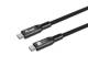 Equip 128441 Kabel USB-C 4.0->C 80 Gbps PD 240 W St/St 1,20 m schwarz