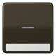 Jung CD590NAKO5BR Wippe Schriftfeld mit Lichtleiter braun