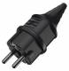 Mennekes 10754 16A2P+E 230V SCHUKO-Stecker schwarz IP44