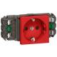 Legrand 077411 Steckdose 1-fach DLP rot RAL3020 Mosaic