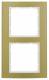 Berker 10123046 frame 2gang B.3 aluminum, gold / polar white