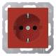 JUNG A1520BFRT SCHUKO socket, unbreakable 16A 250V A red