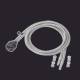 Ifm Electronic E20296 single-use photoelectric sensor, sensing head thread M6, L=1500 mm, -40...290 °C
