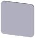 Siemens 3SU19000AF810AA0 inscription, shield 22x22mm silver o.Aufschrift