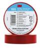 3M 7100184817 165RD6E Temflex 19 mm x 25 m Rot Vinyl-Isolierband 0,15 mm 