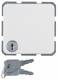Berker 476309 Steckdose SCHUKO mit Klappdeckel und Schloss wg UP IP44